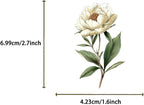 50Pcs White Flower Stickers Transparent Aesthetic Flowers Stickers - Image 2