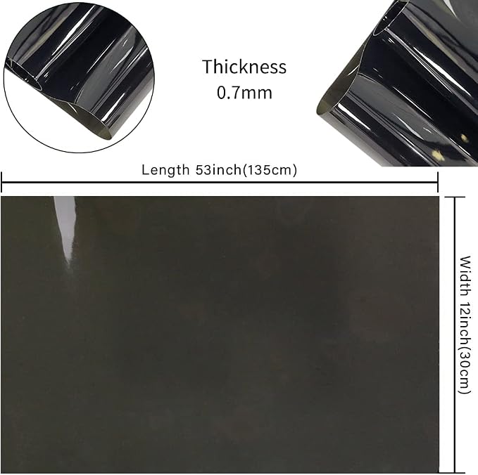 HYANG Solid Colors Transparent PVC Super Clear Holographic Vinyl 1 Roll 12" x - Image 4