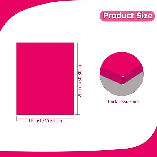 2 Pack 16'' x 20'' Opaque Pink Acrylic Sheet, 3mm Thick Acrylic Plastic Sheet - Image 2
