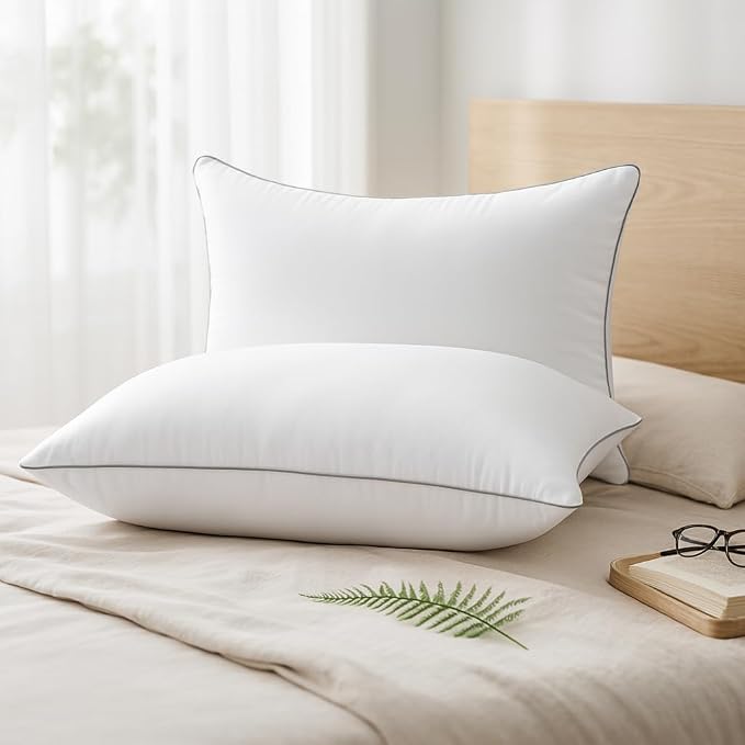 HUXMEYSON Pillows Standard Size Set of 2, Luxury Hotel Bed Pillows Set - Image 2