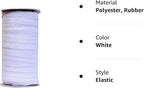 50 Yards Length 1/2" Width Flat Elastic Band - Image 4