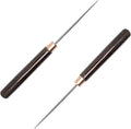 2 Pcs Scratch Awl Tool, with Wooden Handle, Leather Awl Punch Tool, Tailors Awl by Qoaimu