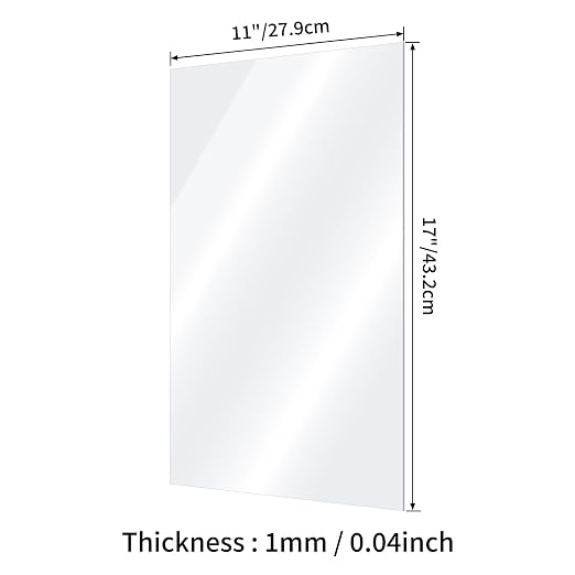 4 Pack 11x17 Clear Plexiglass Sheets - Image 2