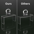 HIIMIEI Acrylic Display Risers, Thickened 5mm Clear Rectangular Risers - Image 4