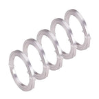 Fashewelry 3mm Aluminum Flat Wire Silver 82Ft Bendable Nose by FASHEWELRY