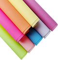 XHT 8 Pcs Candy Color Jelly Vinyl, Matte Solid Color Waterproof Transluscent by XHTFauxLeather
