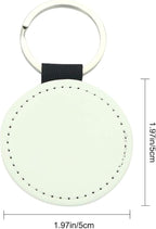 12 Pcs Sublimation Blank Keychains, PU Leather White Keychains Ornament Pendants - Image 5