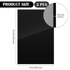 Juexica 2 Pcs 24'' x 36'' Black Acrylic Sheet 1/8'' Thick Cast Acrylic Sheet - Image 2