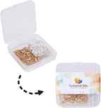 PH PandaHall 160pcs Brass Pinch Bails Golden Silver Pendant Chain Connector - Image 8