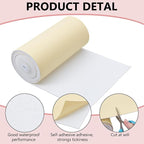 BENECREAT 118x8 Inch White Self Adhesive EVA Foam Roll, 2mm Thick Waterproof - Image 4