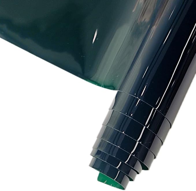 HYANG Blackish Green Solid Colors Transparent PVC Super Clear Holographic Vinyl by HYANGHAVEPUPVCALLLEATHER