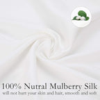 JOGJUE Silk Pillowcase for Hair and Skin 2 Pack 100% Mulberry Silk Bed - Image 3
