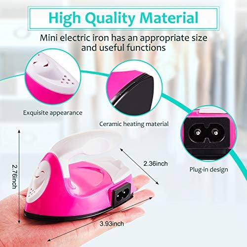 Honoson Mini Craft Iron Mini Heat Press Small Iron 3.93 x 2.36 x 2.76 in - Image 2