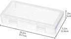 novelinks Clear Pencil Box and Small Plastic Storage Containers - Image 3