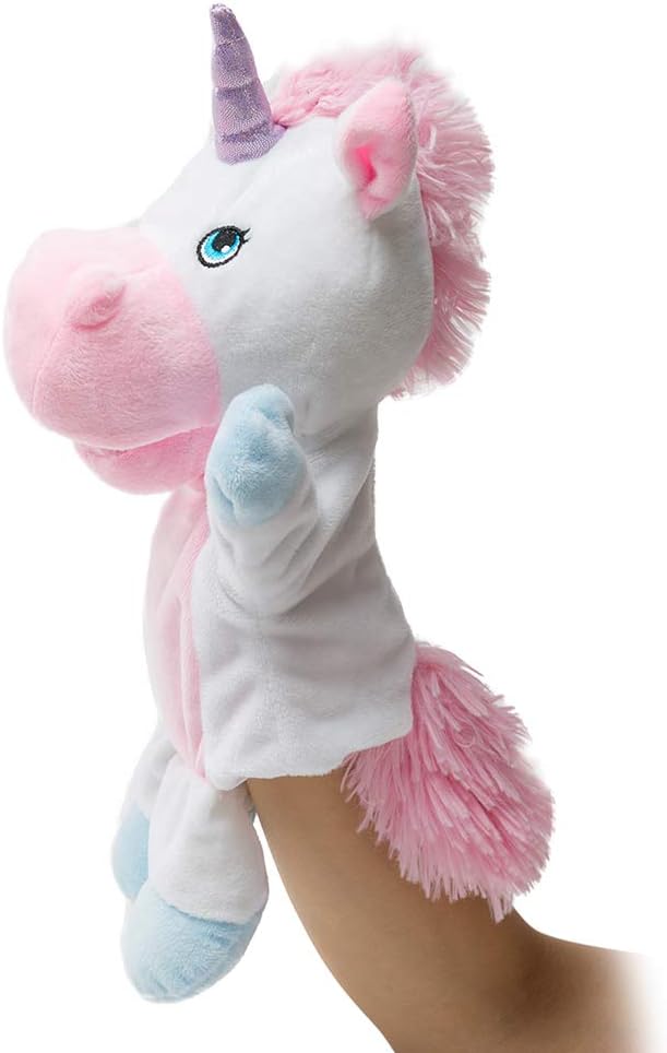 HollyHOME Unicorn Plush Hand Puppet Magical Friends Funny Storytime Gifts - Image 2