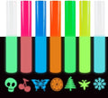FUNKAKA Glow in The Dark Heat Transfer Vinyl Bundle, 9 Pack 12" x 10" Sheets by FUNKAKA
