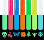 FUNKAKA Glow in The Dark Heat Transfer Vinyl Bundle, 9 Pack 12" x 10" Sheets by FUNKAKA