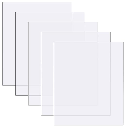 Zonon 5 Pcs Polycarbonate Clear Plastic Sheets by Zonon