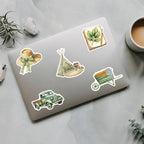 50 Pcs Cute Garden Farm Life Stickers, Vintage Plant Gardening Tool Animal - Image 7