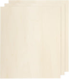 MECCANIXITY 3pcs Basswood Sheets 12 x 8.3 x 3/16 Inch Unfinished Wood Boards by MECCANIXITY