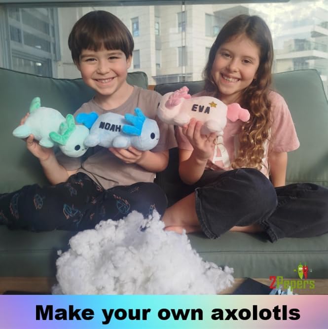 3-in-1 DIY Axolotl Plush Toys Arts and Crafts Kit - Image 2