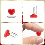 ELANE 100 Pcs Heart Thumb Tacks - Image 2