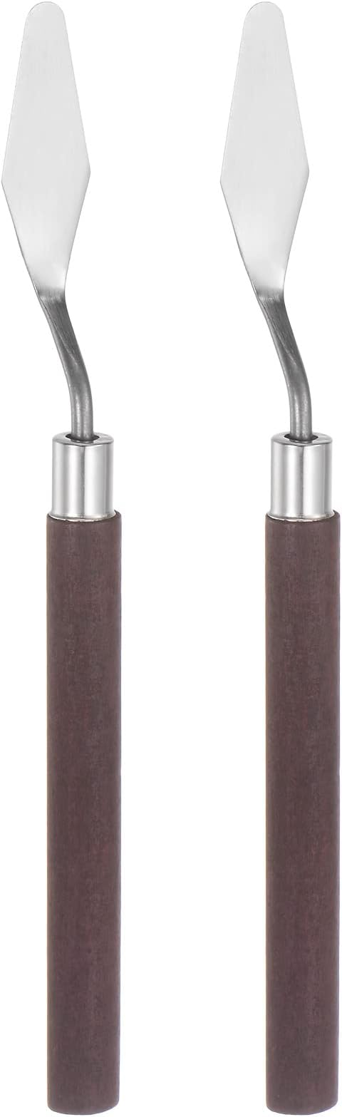 HARFINGTON 2pcs No.5 Palette Knives 14mm Width Stainless Steel Small Pointy by HARFINGTON