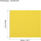 MECCANIXITY EVA Foam Sheets Lemon Yellow 19.7 Inch x 19.3 Inch 1mm Thick Crafts - Image 2