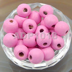 AD Beads Wood Spacer Loose Wooden Craft Beads Big Hole Beads Assorted - Image 2