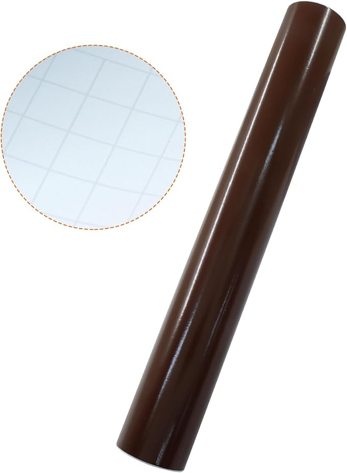 Luomorgo Brown Permanent Vinyl Roll 12" x 5FT | Glossy, Waterproof Adhesive - Image 4