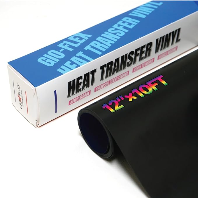 PU Heat Transfer Vinyl 12"×10ft Roll Navy – HTV by GIO-FLEXHTVFashionMask