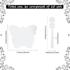 10Pcs Blank Hand Fans Mini Transparent Blank Fans Bulk Decorative Plastic - Image 2
