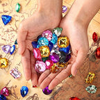 100 Pieces Toy Gems Pirate Treasure Jewels Fake Acrylic Gems Multicolor Bling - Image 5