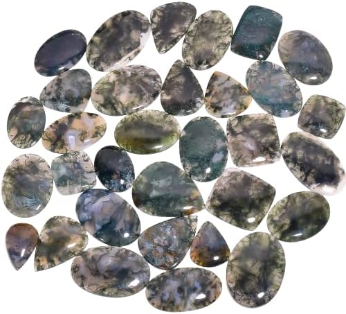 Natural Loose Gemstone 5 Piece Cabochons Lot Jewelry Making Loose Gemstone by Crysmona