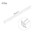 MECCANIXITY 2pcs Acrylic Square Rods 1/2" x 14" Clear Acrylic Dowel Rods Sticks - Image 2