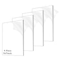 4 Pieces 1/8" Thick Acrylic Sheets, Photo Frames by ADTDA