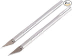 Utility Knives 2 pack Exacto Knife, Stainless Steel Craft Knife, Sharp Exacto by Qnsouioe