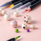 300pcs 10MM Wood Beads Natural Unfinished Round Wooden Loose Beads Wood Spacer - Image 3