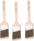 Vermeer Paint Brushes, 2.5 Inch Angled Paint Brush, Trim & Cut-in, 3 Pack | by Vermeer