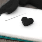 QMNNMA Wool Roving Bulk, 8.82oz Needle Felting Wool, Wool Roving Top-Black | - Image 5