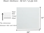 BANLTRE 10 Pieces 10 mil Transparency Blank Template Material Stencils Mylar - Image 2