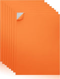 Self-Adhesive EVA Foam Sheets for Crafts – 2mm Thickness 8 Orange Sheets by Unknown