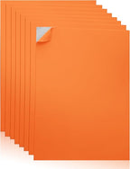 Self-Adhesive EVA Foam Sheets for Crafts – 2mm Thickness 8 Orange Sheets by Unknown