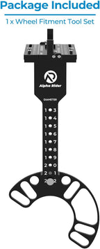 Wheel Fitment Tool Supports 13" to 22", 4 & 5 Lug Bolt Pattern | Fits 4 & 5 lug - Image 6