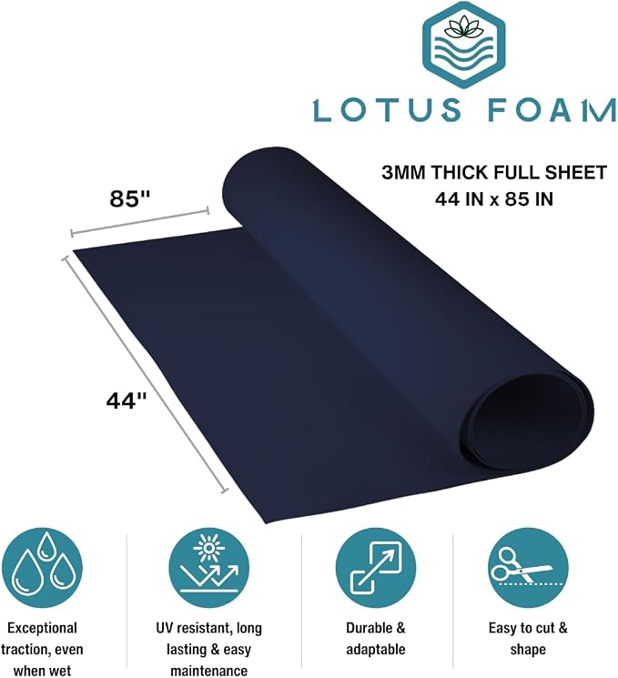 LotusFoam EVA Foam Sheet 3mm – 44"x 85" Craft Foam - Image 2