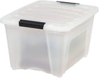 IRIS USA 32 Qt Stackable Plastic Storage Bins - Image 4