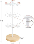 Mkono Bracelet Holder Gold Metal Rotating Bracelet Display Stand 3 Tier Jewelry - Image 5