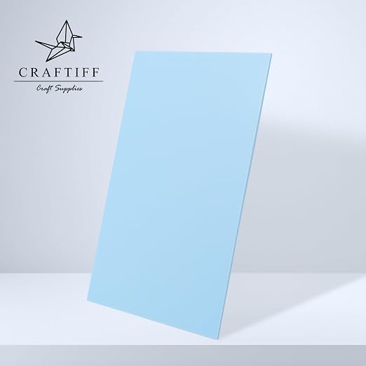 Light Baby Blue Cast Acrylic Sheets 1/8 Thick, 12x8 inch, - Image 6