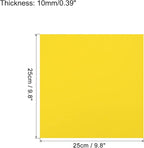 MECCANIXITY EVA Foam Sheets Yellow 9.8 Inch x 9.8 Inch 10mm Thick Crafts Foam - Image 2