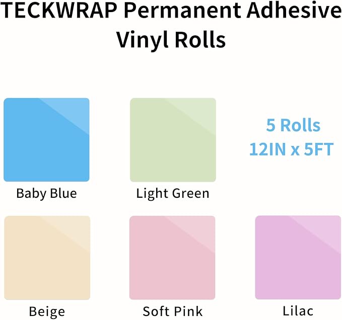 TECKWRAP Permanent Vinyl Boho, 5 Rolls - Image 2